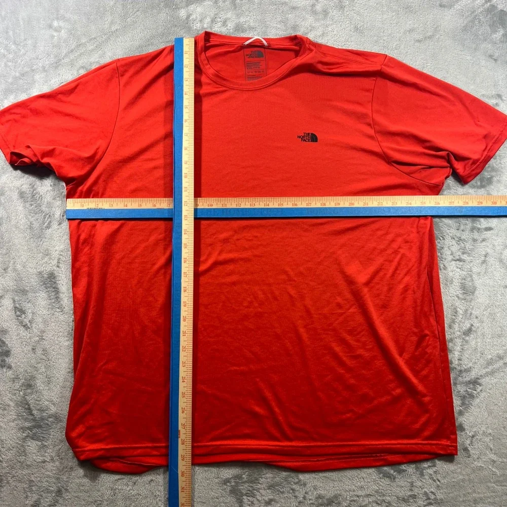 THE NORTH FACE T-Shirt Mens‎ XXL Red Performance Short Sleeve NF00A9HSA8M Summer